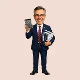 Caricature figurine of an accountant