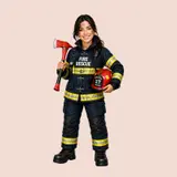 Statuina caricaturale di un vigile del fuoco