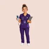 Caricature figurine of a nurse
